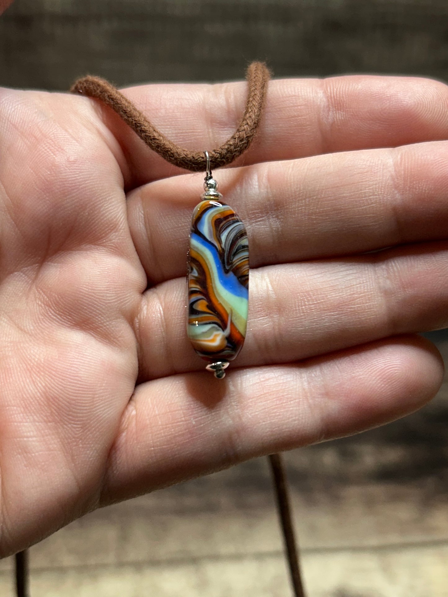 Rainbow Stripe Pendant