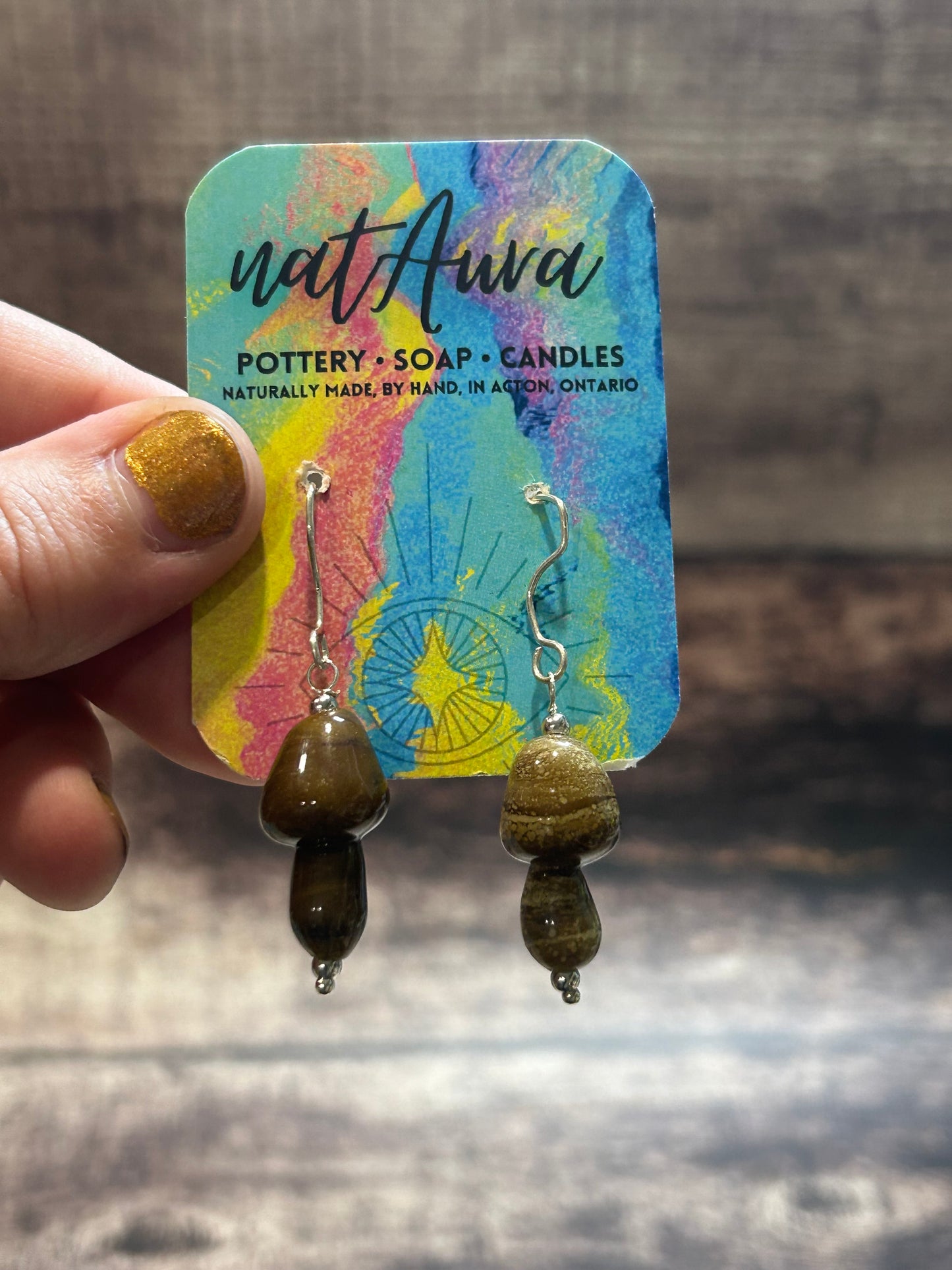 Mushroom Earrings